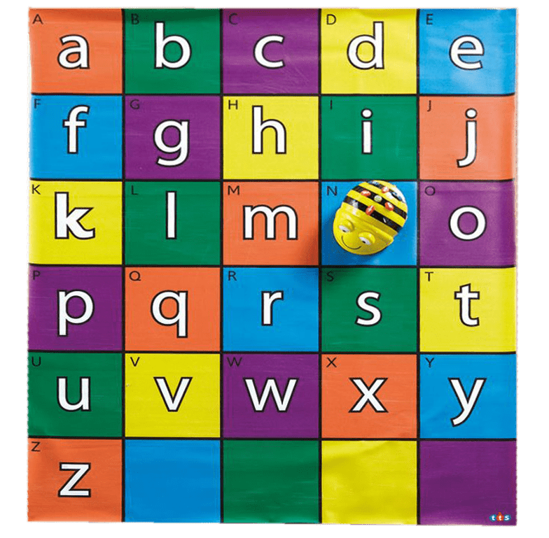 Tapis alphabet compris dans la boite du robot pédagogique Beebot