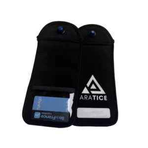 Araphone, notre nouvelle pochette téléphone anti-onde verrouillable et déverrouillable grâce à la base magnétique