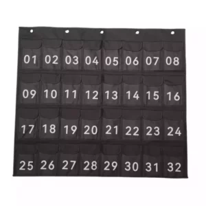 Notre mur de pochettes est composé de 32 pochettes individuelles anti-ondes permettant de rendre les téléphones inactifs une fois rangés à l'intérieur.