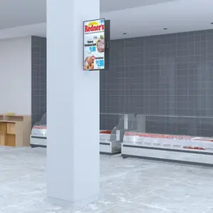 Support TV pour affichage dynamique pour 2 écrans back to back 32-65"