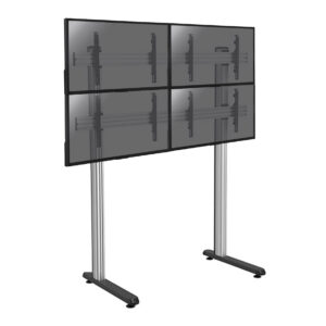 Support sur pieds mur d'images pour 4 écrans TV 45''-55'' - Hauteur 240cm