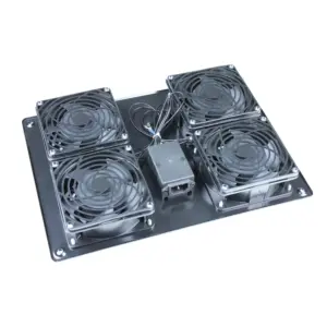 Bloc 4 ventilateurs de toit pour rack et baie de brassage 19''