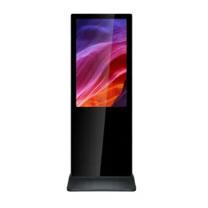 Totem vidéo double face 43''. FULL HD. 500 cd. 24h/7j. Indoor. Tactile
