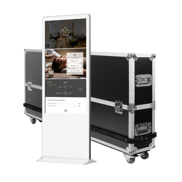 Totem vidéo tactile 43" FULL HD 500cd Indoor