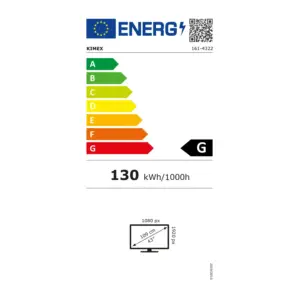 Totem vidéo pliable 43''. FULL HD. 500 cd. 24h/7j. Indoor. Blanc