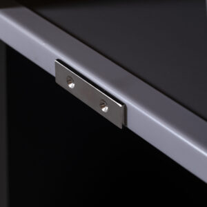 Tableau mobile, double face en acier émail blanc feutre, H160xL100 cm