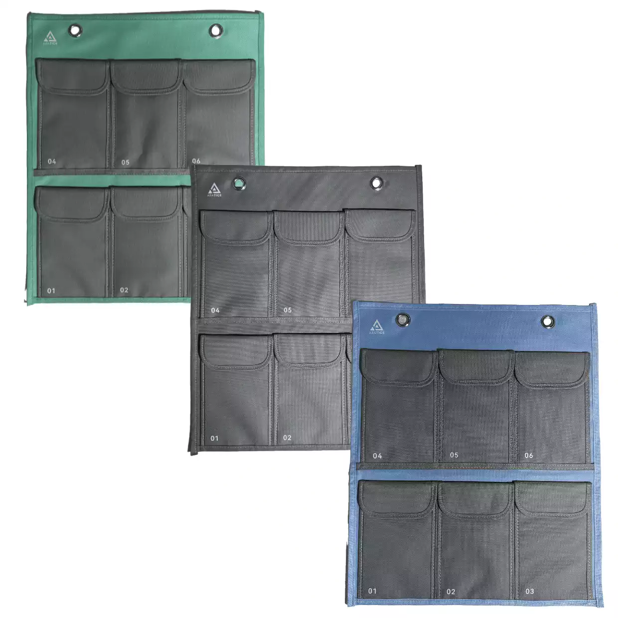 Solution murale de 6 de pochettes anti-ondes pour créer des temps de déconnexion, à domicile ou en milieu professionnel.