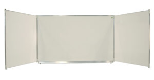 Tableau Triptyque Classic, surface en Émail Blanc Écriture