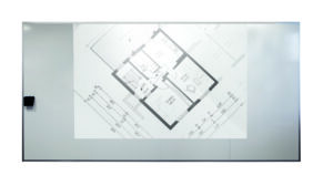 Mur à écrire en émail Multiwall Émail Blanc Écriture