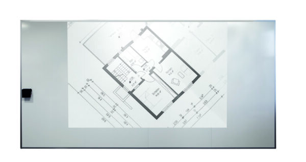 Mur à écrire en émail Multiwall Émail Blanc Écriture