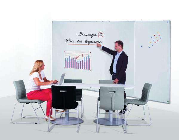 Mur Expression Vertical Émail Blanc Écriture