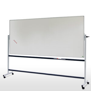 Tableau Mobile Pivotant Axe Horizontal Émail Blanc Projection