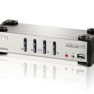 Aten CS1734B Switch KVM 4 ports USB + Audio + câbles