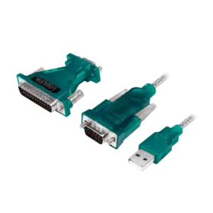 Convertisseur USB 2.0 à RS 232 DB9 + DB25 en 1.20m