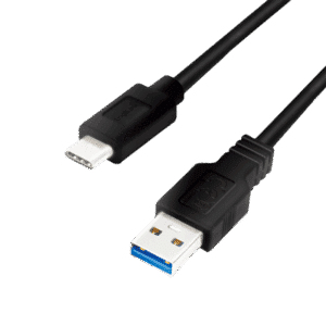 Cordon USB3.2 Type-C M vers USB3.0 Type-A M 3.00m noir - CU0171