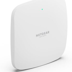 NETGEAR Point d'accès sans Fil (WAX605) - Vitesse WiFi 6 Dual-Band AX3000, Jusqu'à 256 appareils connectés, 802.11ax, Mesh, Alimentation PoE ou Adaptateur Secteur