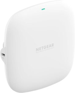 NETGEAR Point d'accès WiFi 6 (WAX210), Vitesse Dual-Band AX1800, PoE avec 1 Port Ethernet 1G, 802.11ax, 
Sécurité WPA3, Jusqu'à 4 réseaux sans Fil distincts