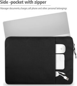 UPERFECT Housse de Transport pour Ecran Portable 18,5 Pouces, Sacoche Verticale en Polyester pour Ordinateur Portable, Etui de Protection avec Poche Zippée pour Ecran 18,5 Pouces, Tablette