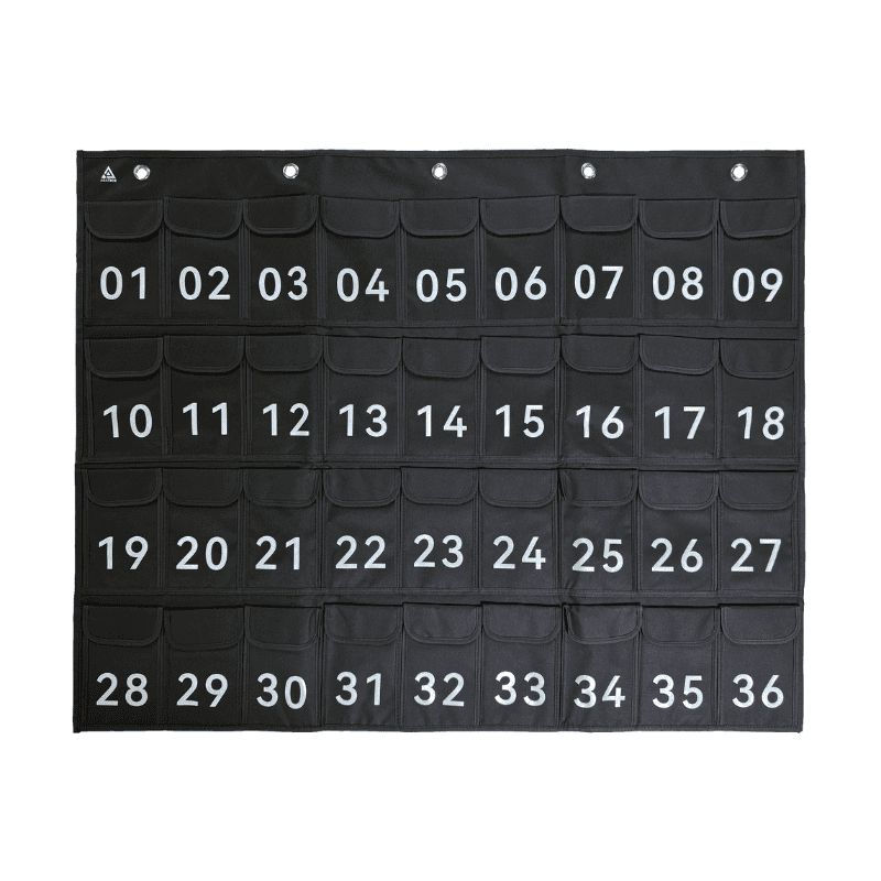 Araphone Wall 36 : neutralisation collective des smartphones grâce à des pochettes anti-ondes murales.