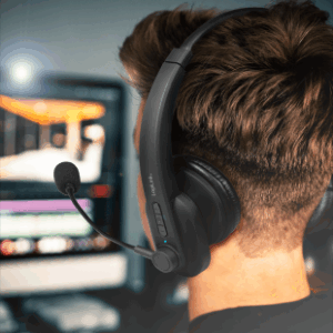 Casque multimédia stéréo Bluetooth 5.0 avec microphone