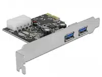 Carte PCI-express USB 3.0 2 ports + equerre Low-Profile - 89243