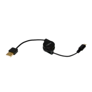 Cordon rétractable USB2.0 A vers Micro USB 0.75m