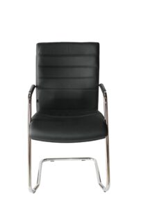 Fauteuil LORD luge, dossier haut H570 mm, accoudoirs fixes, piètement chromé