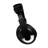 Casque stéréo avec commandes, 1x USB-A, microphone, noir