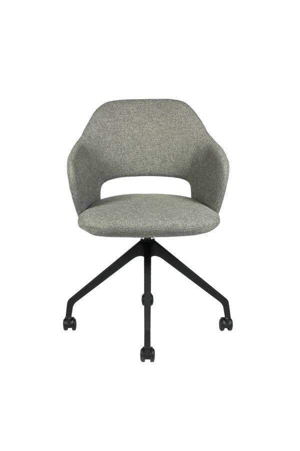 Siège Niky pivotant, réglable hauteur, piètement 4 branches noir sur patins