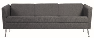 Canapé 3 place Specio Piètement chromé