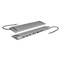 Station d'accueil USB-C 3.2 4K, 11 ports