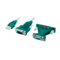 Convertisseur USB 2.0 à RS 232 DB9 + DB25 en 1.20m