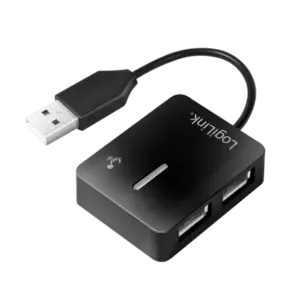 Mini Hub USB 2.0, 4 ports Auto-alimenté Noir - UA0139