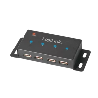 Hub industriel USB 2.0 4 ports + alim - UA0141A