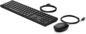HP ensemble cordé USB 320MK noir QWERTY (9SR36AA#ABB)