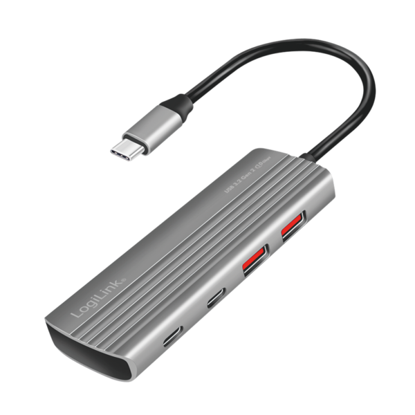 Hub USB3.2 Gen2 2x USB-A, 2 ou 5 USB-C, PD, 100W