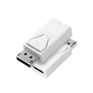 Adaptateur DisplayPort M vers HDMI F, monobloc, Blanc