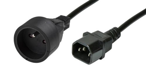 Rallonge C14 / CEE7/5 - 3x1.5mm²