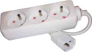 Multiprise 3 prises pour Onduleur - blanc
