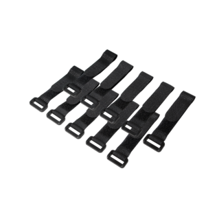 Lot de 10 colliers auto-agrippant 150 x 20 mm - noir - KAB0056