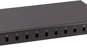 Tiroir optique 19" pour 12 SC simplex / 12 LC duplex - Noir