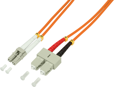 LC - SC Duplex Multimode 62,5/125µ - Orange