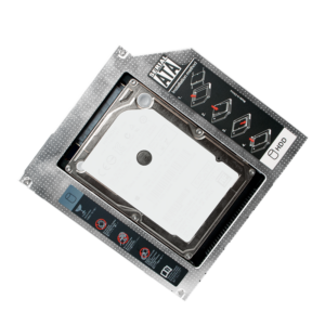 Caddy pour disque dur SATA pour ordinateur portable pour disques de 12,7 mm de hauteur