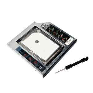 Caddy pour disque dur SATA pour ordinateur portable pour disques de 12,7 mm de hauteur