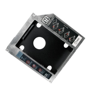 Caddy pour disque dur SATA pour ordinateur portable pour disques de 12,7 mm de hauteur