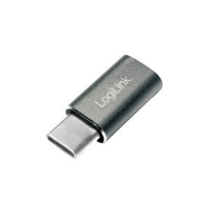 Adaptateur USB 2.0 Type-C, C/M vers Micro-USB/F, argent