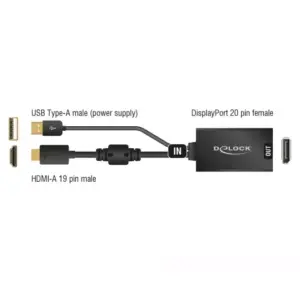 Convertisseur HDMI M > DisplayPort 1.2 F
