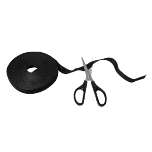 Bande auto-agrippante 19mm, rouleau de 10m - noire