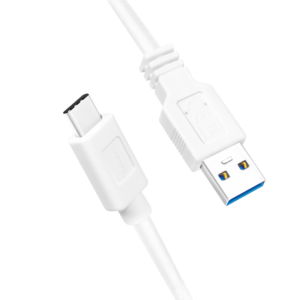 Cordon USB3.2 Type-A M vers USB3.0 Type-C M Blanc