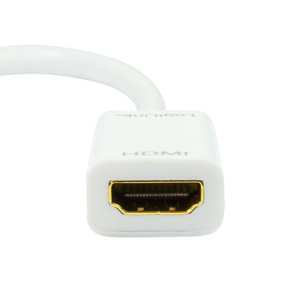 Adaptateur Mini DisplayPort, mDP/M vers HDMI-A/F, 1080p, blanc, 0.15m